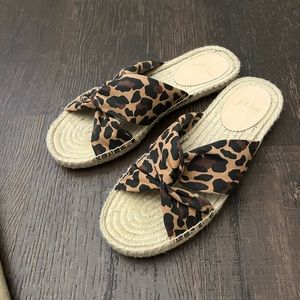 JCrew Cheetah Print Sandals